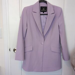 GUESS Single-buttoned Blazer size Small in Purple / Lilac